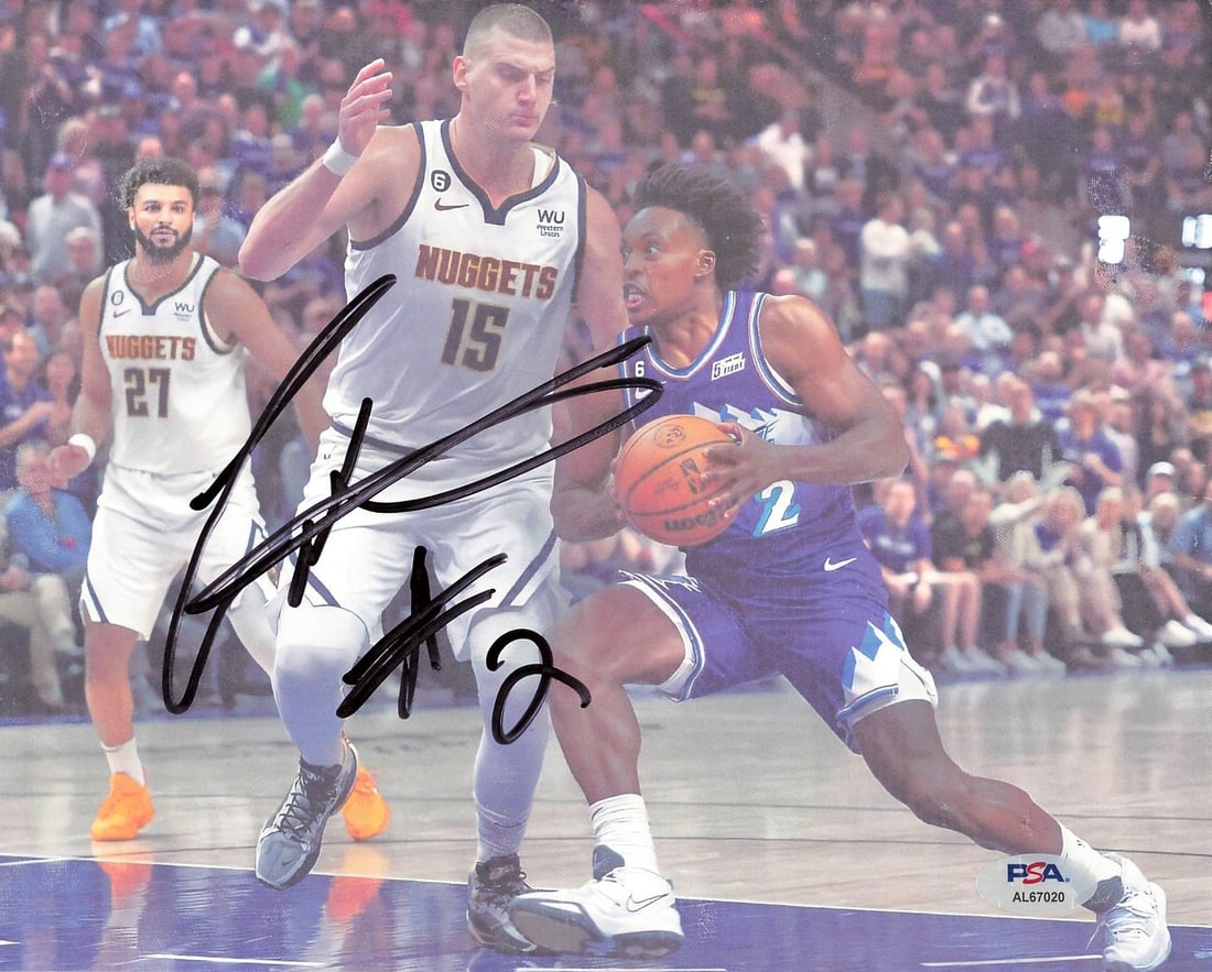 8x10 Collin Sexton Utah Jazz Autographed Photo Authenticated by PSA/DNA: 8x10 Collin Sexton Utah Jazz Autographed Photo Authenticated by PSA/DNA This is an original, professionally printed 8x10 photograph autographed by Collin Sexton, who is recognized for his time with th