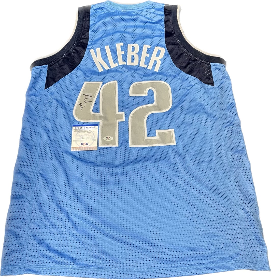 Maxi Kleber Dallas Mavericks PSA DNA autographed basketball jersey: Maxi Kleber Dallas Mavericks PSA DNA autographed basketball jersey This is a stitched basketball jersey autographed by Maxi Kleber of the Dallas Mavericks. The jersey is an original item and features 
