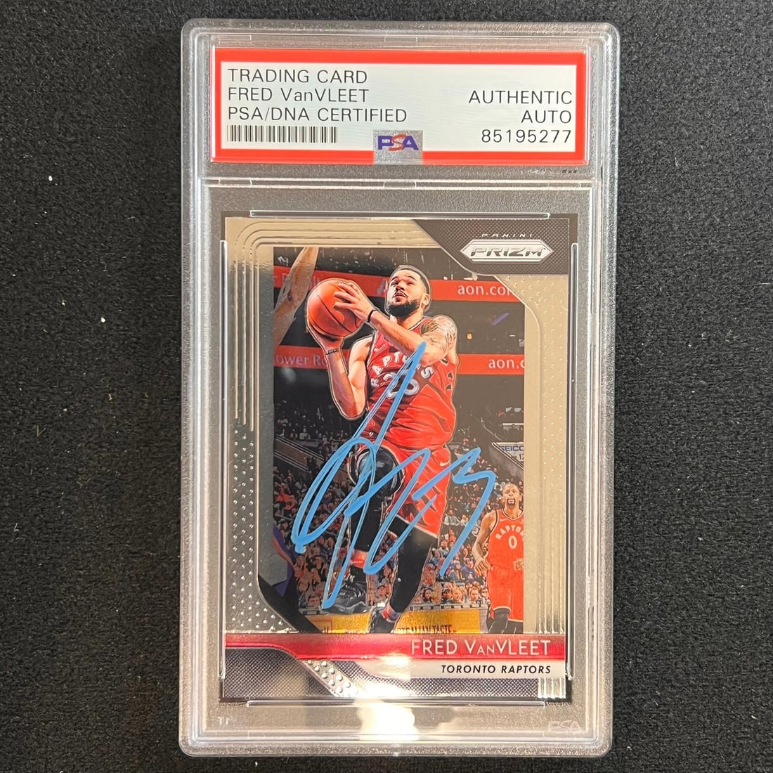 2018-19 Panini Prizm #103 Fred VanVleet Signed Card PSA Authenticated Raptors (1 of 2)