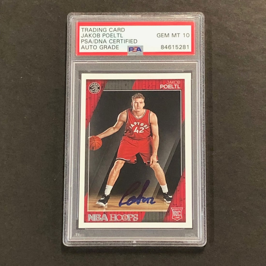 2016-17 NBA Hoops #269 Jakob Poeltl Autographed Card PSA/DNA Certified: 2016-17 NBA Hoops #269 Jakob Poeltl Autographed Card PSA/DNA Certified This is a 2016-17 NBA Hoops #269 trading card featuring the signature of Jakob Poeltl, who is known for his time with the Toronto