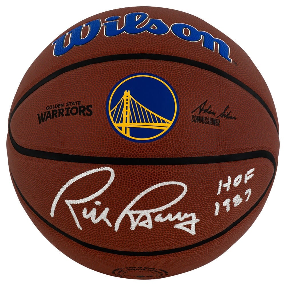 Wilson Alliance NBA Basketball Signed by Rick Barry with HOF 1987 Inscription (1 of 1)