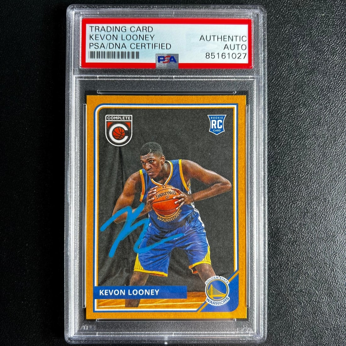 2015-16 Panini Complete #302 Kevon Looney Signed Card PSA Authenticated Warriors (1 of 2)