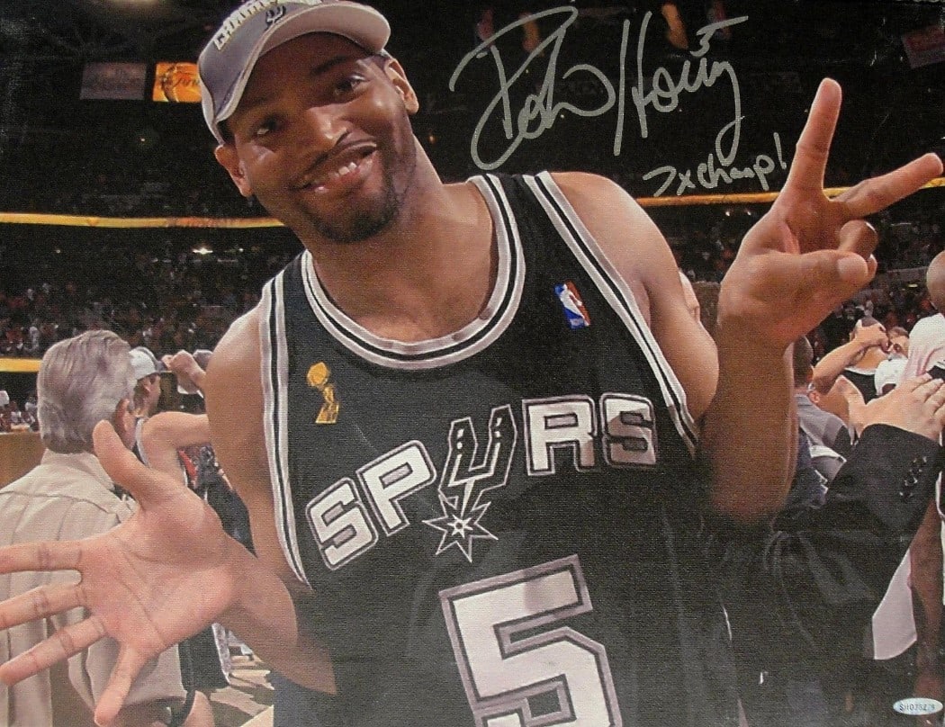 Robert Horry Signed 15x20 Stretched Canvas Upper Deck Authenticated: Robert Horry Signed 15x20 Stretched Canvas Upper Deck Authenticated Celebrate the legacy of Robert Horry with this stunning hand-signed stretched canvas, measuring 15"x20". This original piece of memo