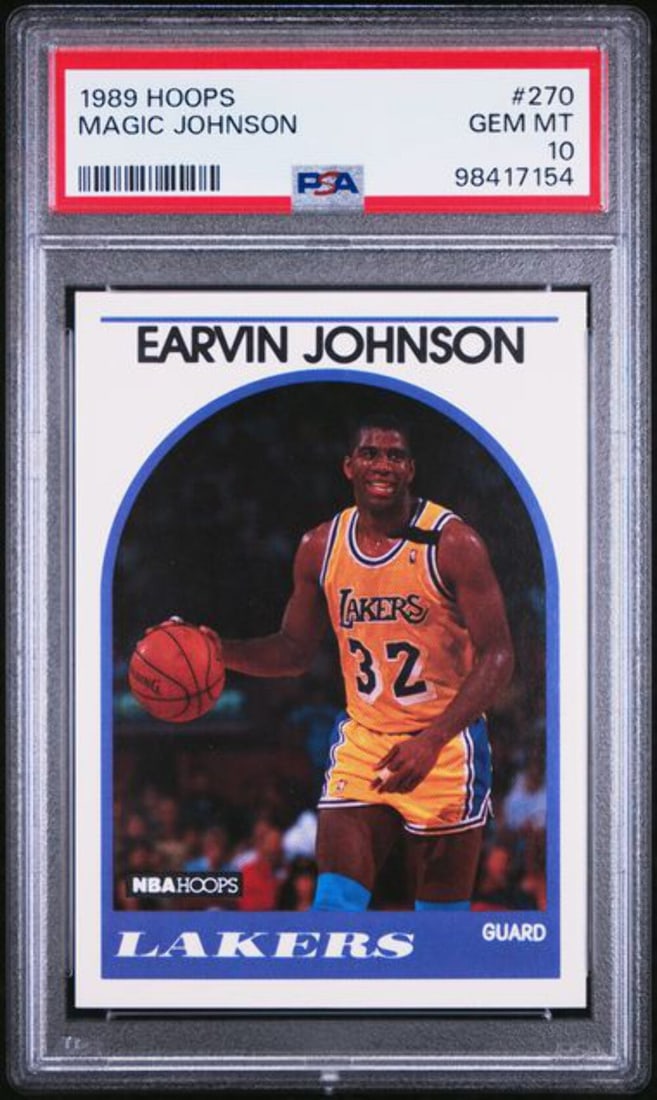 1989 Hoops Magic Johnson #270 PSA 10 Gem Mint Basketball Card (1 of 2)