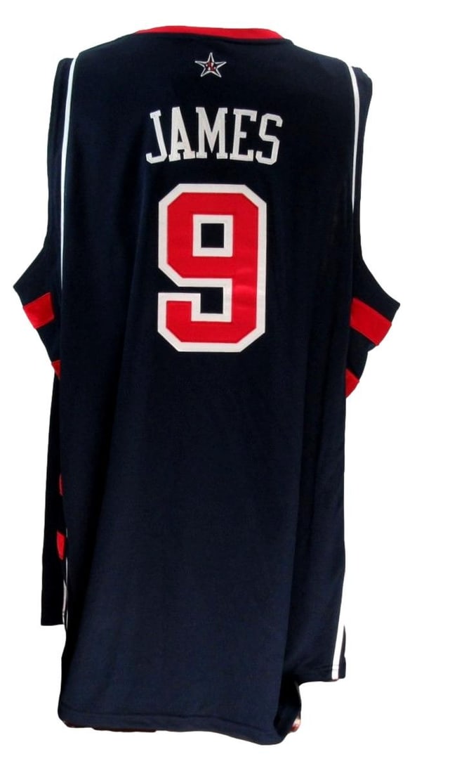 LeBron James Autographed Black Reebok USA Basketball Jersey Beckett UDA Authentic: LeBron James Autographed Black Reebok USA Basketball Jersey Beckett UDA Authentic This is an original LeBron James signed Black Reebok Team USA basketball jersey in size 52. The jersey has been authen