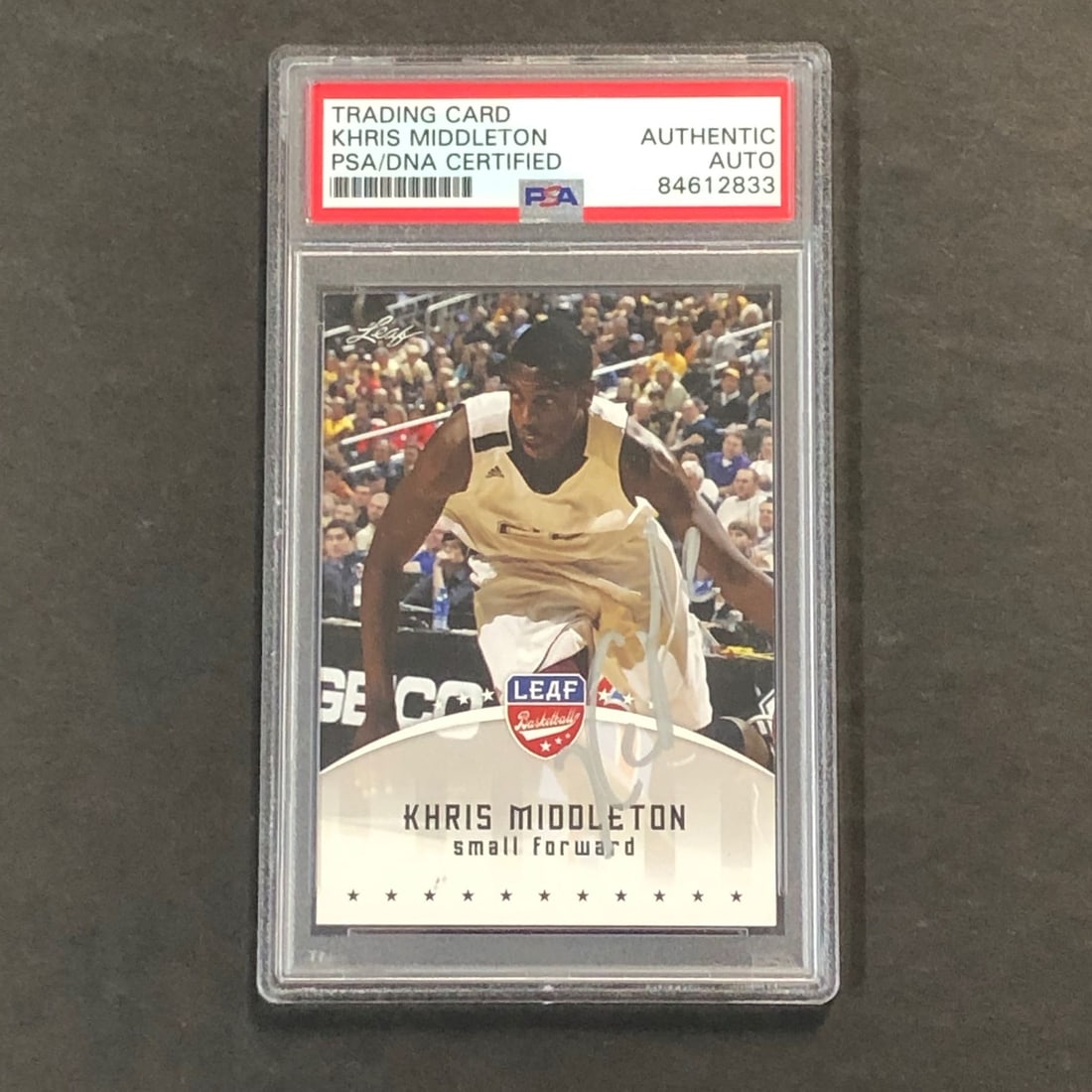 2012 Leaf Basketball #KM4 Khris Middleton Signed Card PSA/DNA Authenticated: 2012 Leaf Basketball #KM4 Khris Middleton Signed Card PSA/DNA Authenticated This listing features a 2012 Leaf Basketball #KM4 card personally signed by Khris Middleton, the talented player from the Mi