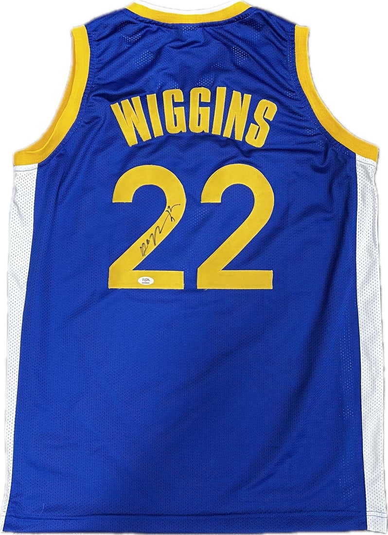 Andrew Wiggins Autographed Jersey PSA/DNA Golden State Warriors Original (1 of 2)