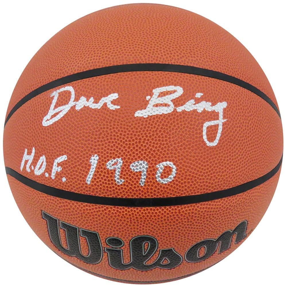 Dave Bing Signed NBA Basketball HOF 1990 Wilson with COA (1 of 1)