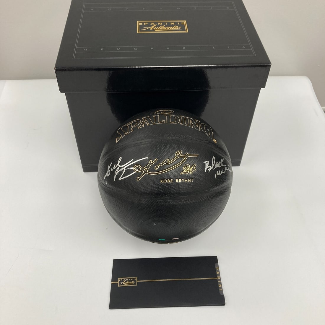 Kobe Bryant Signed Basketball Limited Edition 36/124 with Black Mamba Inscription COA: Kobe Bryant Signed Basketball Limited Edition 36/124 with Black Mamba Inscription COA This limited edition Spalding 94 Series basketball is signed by Hall of Famer Kobe Bryant, featuring his iconic in