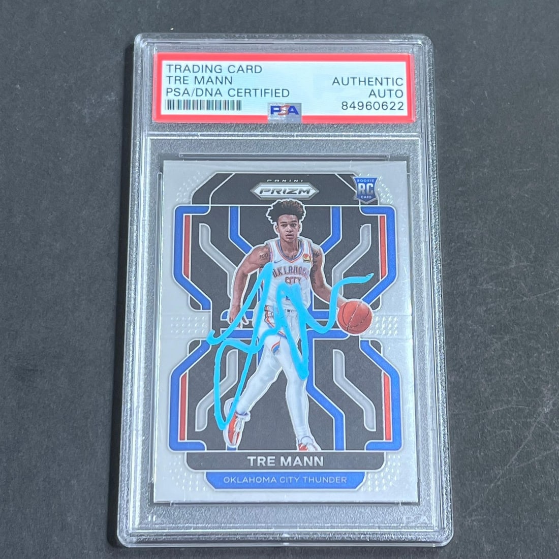 2021-22 Panini Prizm #272 Tre Mann Autographed Card PSA Slabbed (1 of 2)