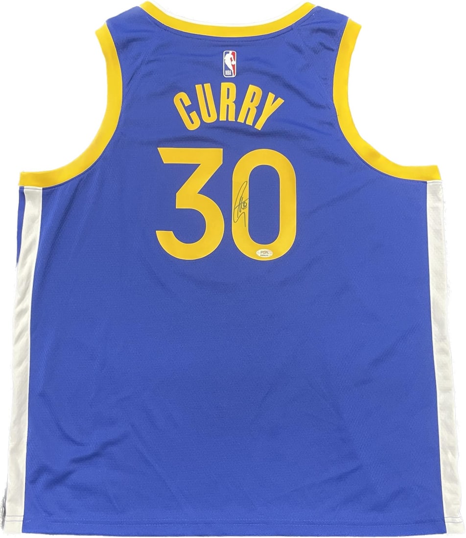 Stephen Curry Autographed Jersey PSA/DNA Golden State Warriors Memorabilia: Stephen Curry Autographed Jersey PSA/DNA Golden State Warriors Memorabilia This is an original autographed jersey by Stephen Curry, featuring the iconic Golden State Warriors colors. The jersey showca
