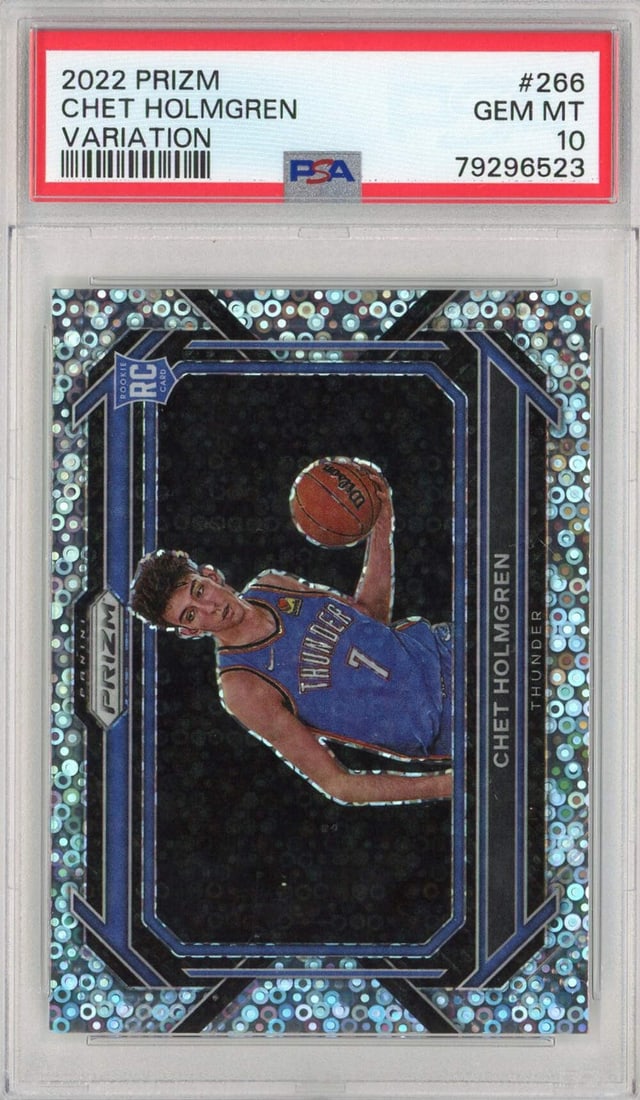 2022 Prizm Chet Holmgren RC #266 Graded PSA 10 Basketball Card (1 of 2)