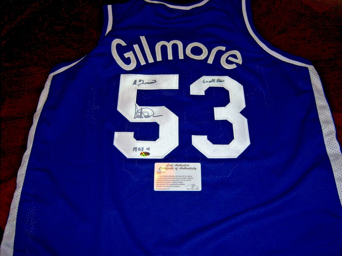 Artis Gilmore Signed Kentucky Colonels Jersey HOF 6x All-Star (1 of 2)
