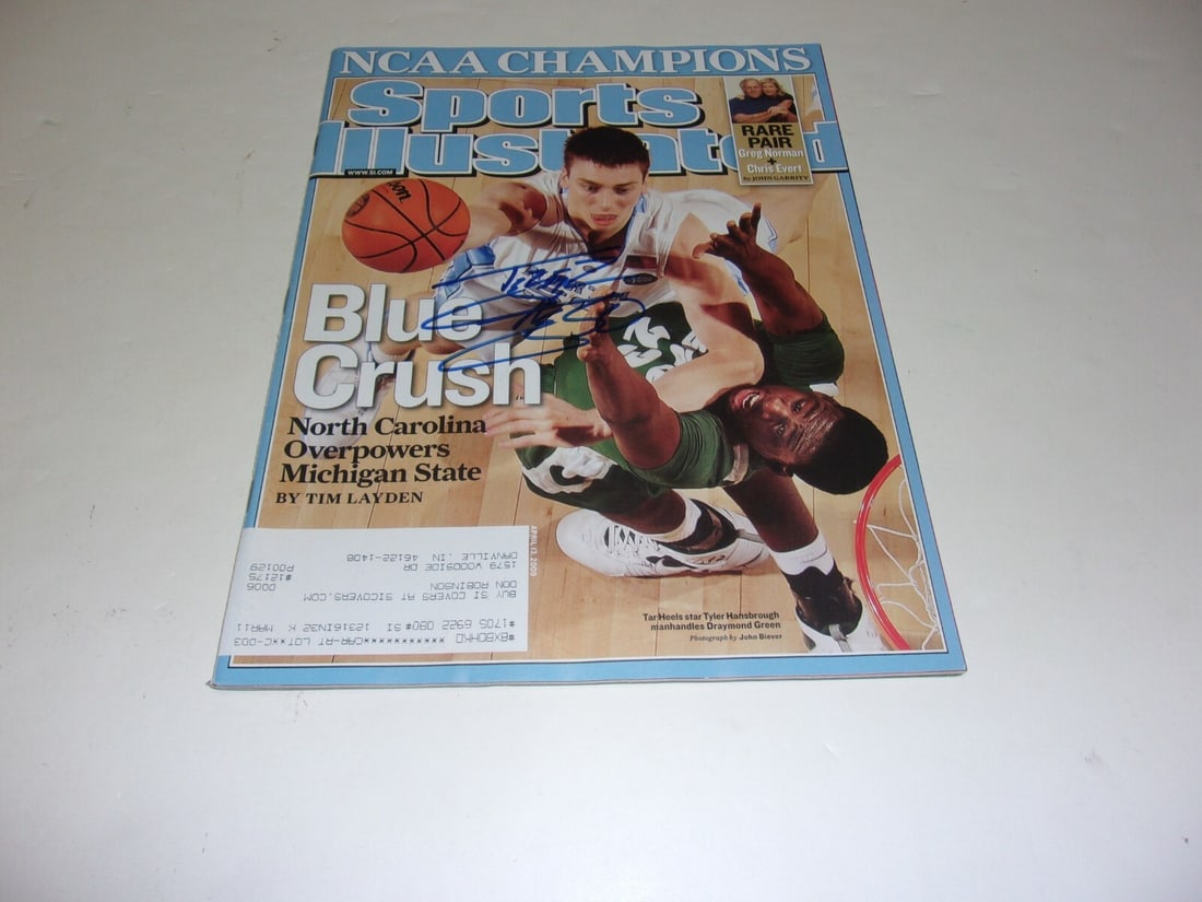Signed Sports Illustrated Magazine Tyler Hansbrough North Carolina COA Included (1 of 1)