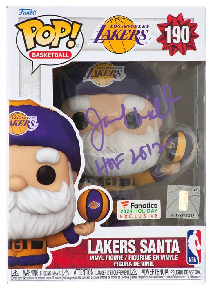 Jamaal Wilkes Signed Lakers Santa Funko Pop #190 HOF 2012 COA: Jamaal Wilkes Signed Lakers Santa Funko Pop #190 HOF 2012 COA This collectible features a signed Funko Pop of Jamaal Wilkes, a notable player for the Los Angeles Lakers. The figure, numbered #190, is 