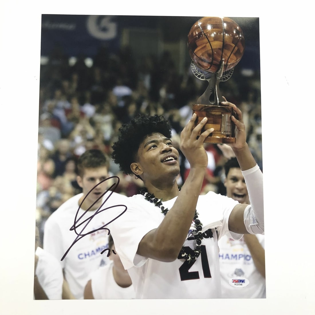 Rui Hachimura Autographed 11x14 Photo PSA/DNA Gonzaga Wizards: Rui Hachimura Autographed 11x14 Photo PSA/DNA Gonzaga Wizards This is an original, professionally printed 11x14 photograph featuring Rui Hachimura, a talented player who made his mark with the Gonzaga