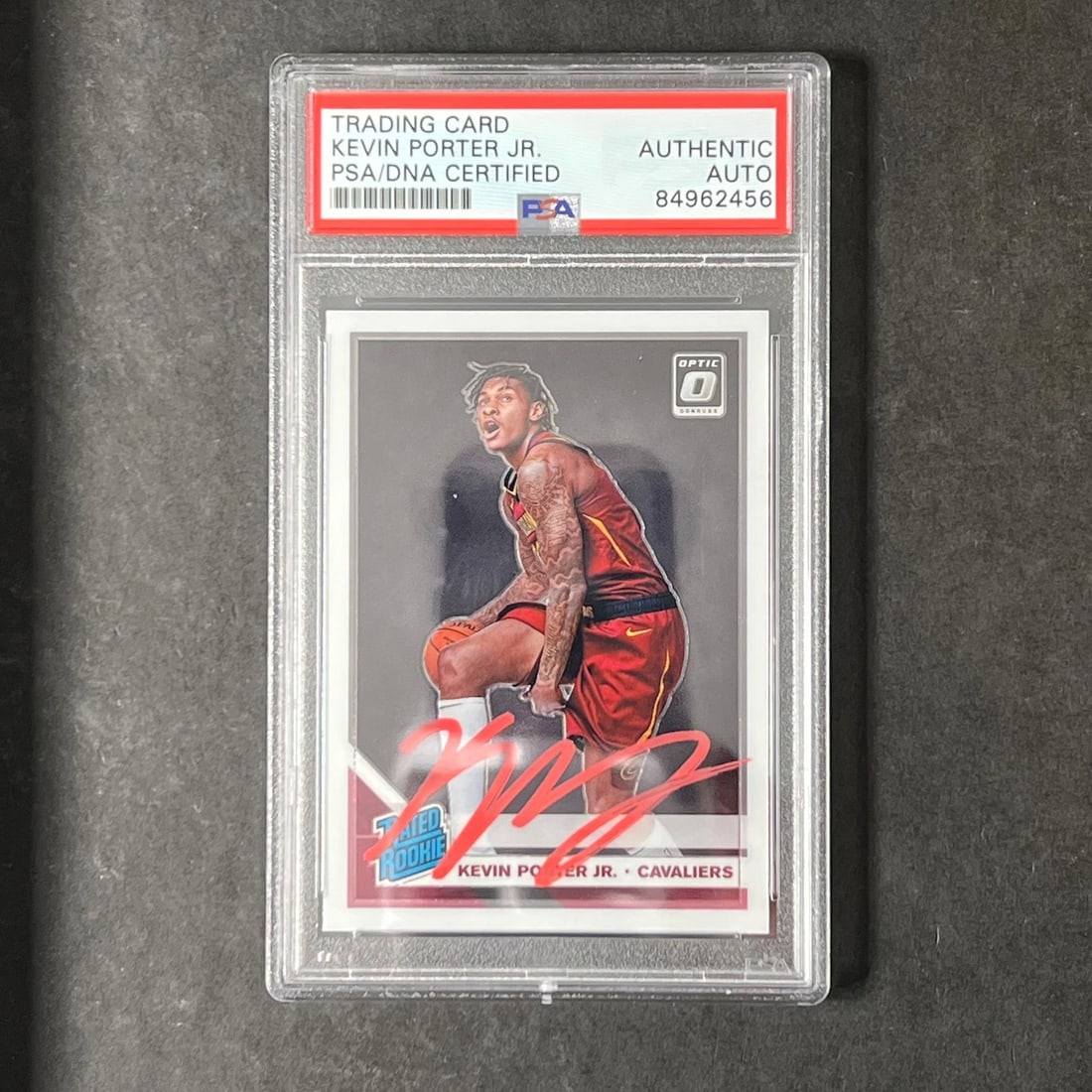 2019-20 Panini Donruss Optic Kevin Porter Jr. Autographed Card PSA Authenticated (1 of 2)