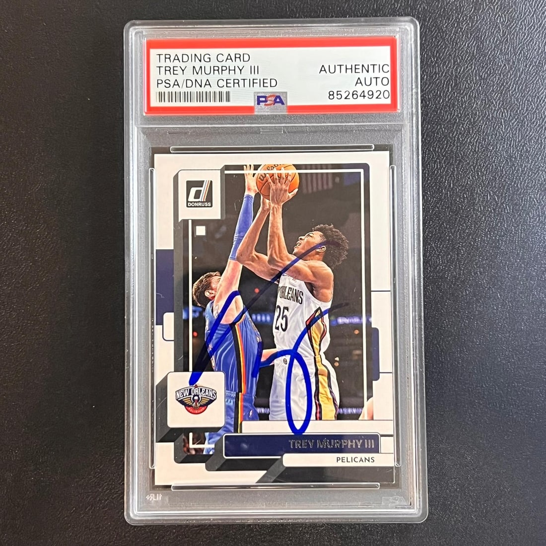 2022-23 Panini Donruss Trey Murphy III Signed Card PSA Authenticated Pelican (1 of 2)