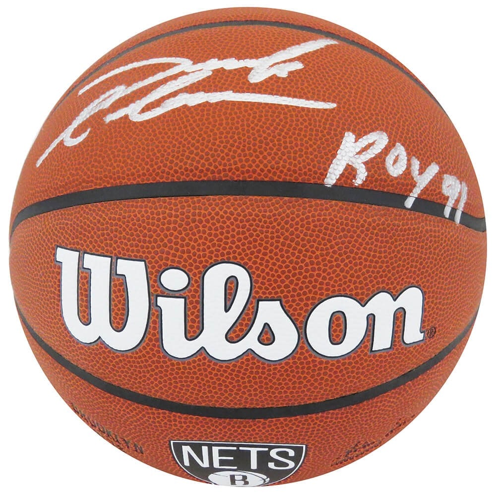 Derrick Coleman Signed NBA Basketball Brooklyn Nets ROY 91 Inscription (1 of 1)