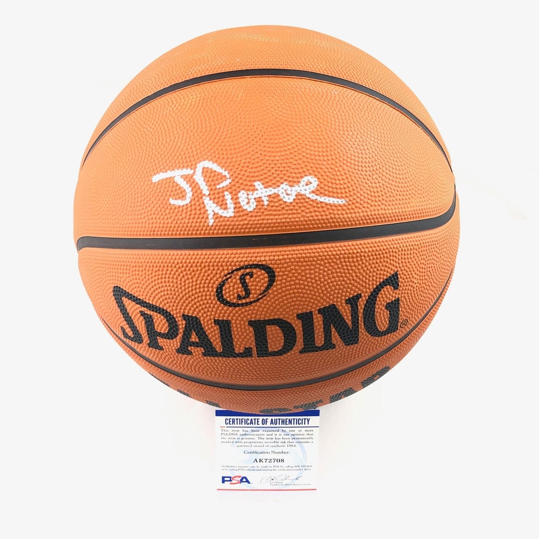 PSA DNA signed Spalding basketball by J D Notae Arkansas Razorbacks (1 of 6)