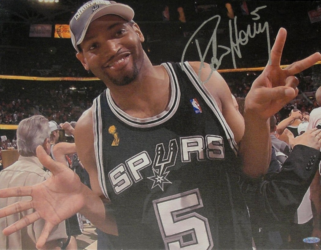 Robert Horry Autographed 15x20 Stretched Canvas Upper Deck Authenticated: Robert Horry Autographed 15x20 Stretched Canvas Upper Deck Authenticated Celebrate your love for basketball with this stunning 15" x 20" stretched canvas featuring Robert Horry, a renowned player from