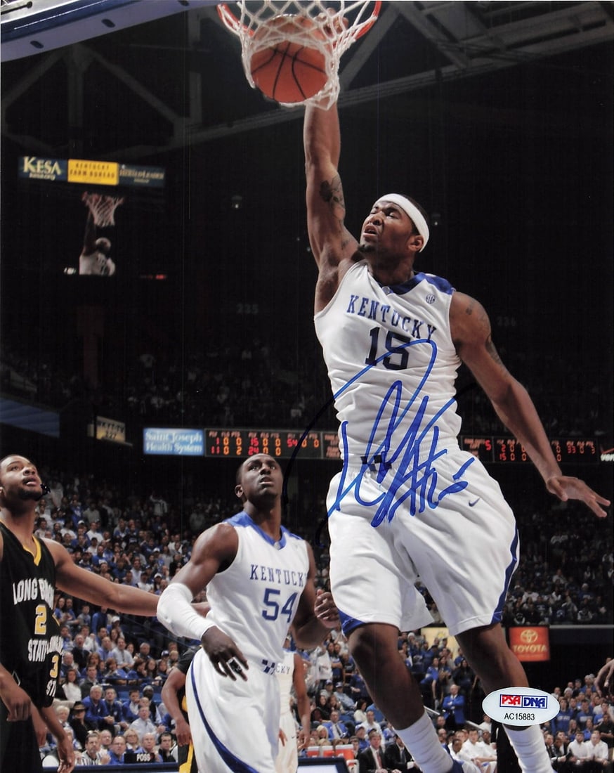 Demarcus Cousins Signed 8x10 Photo PSA/DNA Authentic Kentucky Basketball: Demarcus Cousins Signed 8x10 Photo PSA/DNA Authentic Kentucky Basketball This is a professionally printed 8x10 photograph featuring Demarcus Cousins during his time at Kentucky, where he showcased his