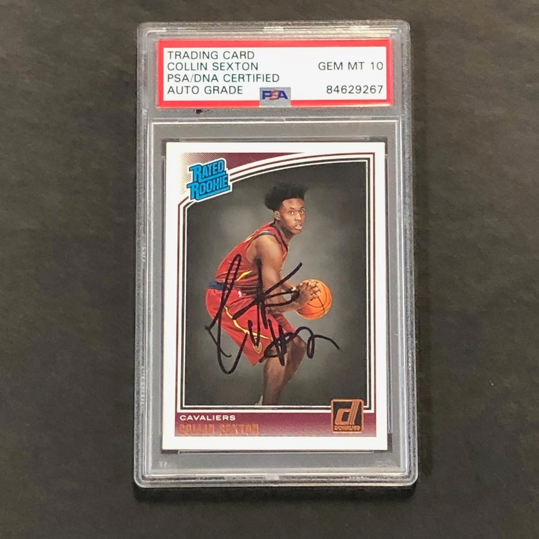 2018-19 Panini Donruss #180 Collin Sexton Autographed Card PSA Authenticated (1 of 2)