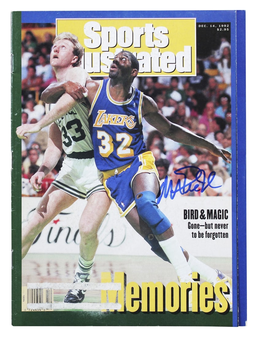 Magic Johnson Signed 1992 Sports Illustrated Magazine Los Angeles Lakers BAS Authenticated: Magic Johnson Signed 1992 Sports Illustrated Magazine Los Angeles Lakers BAS Authenticated This original Sports Illustrated magazine from December 14, 1992, features a personal autograph from NBA lege