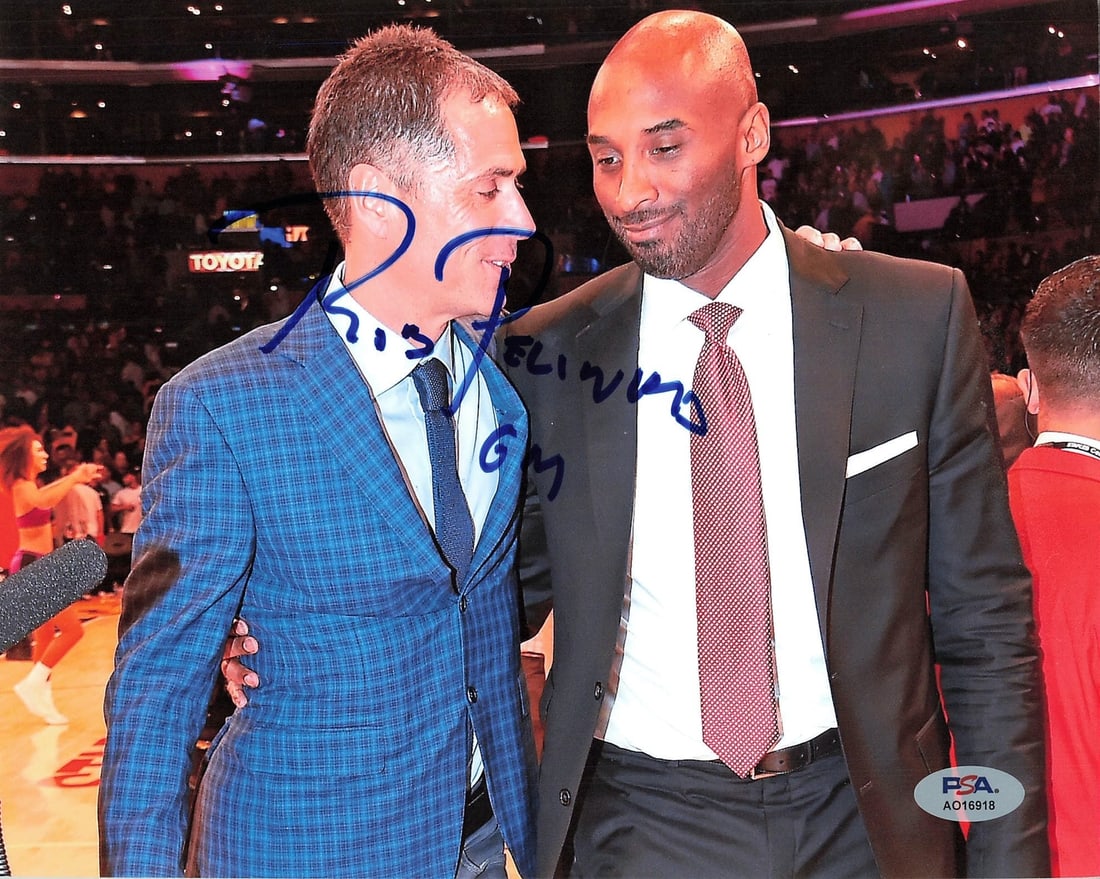 Rob Pelinka Autographed 8x10 Photo PSA/DNA Los Angeles Lakers: Rob Pelinka Autographed 8x10 Photo PSA/DNA Los Angeles Lakers This is an original 8x10 photograph signed by Rob Pelinka, the General Manager of the Los Angeles Lakers. The signature has been authentic