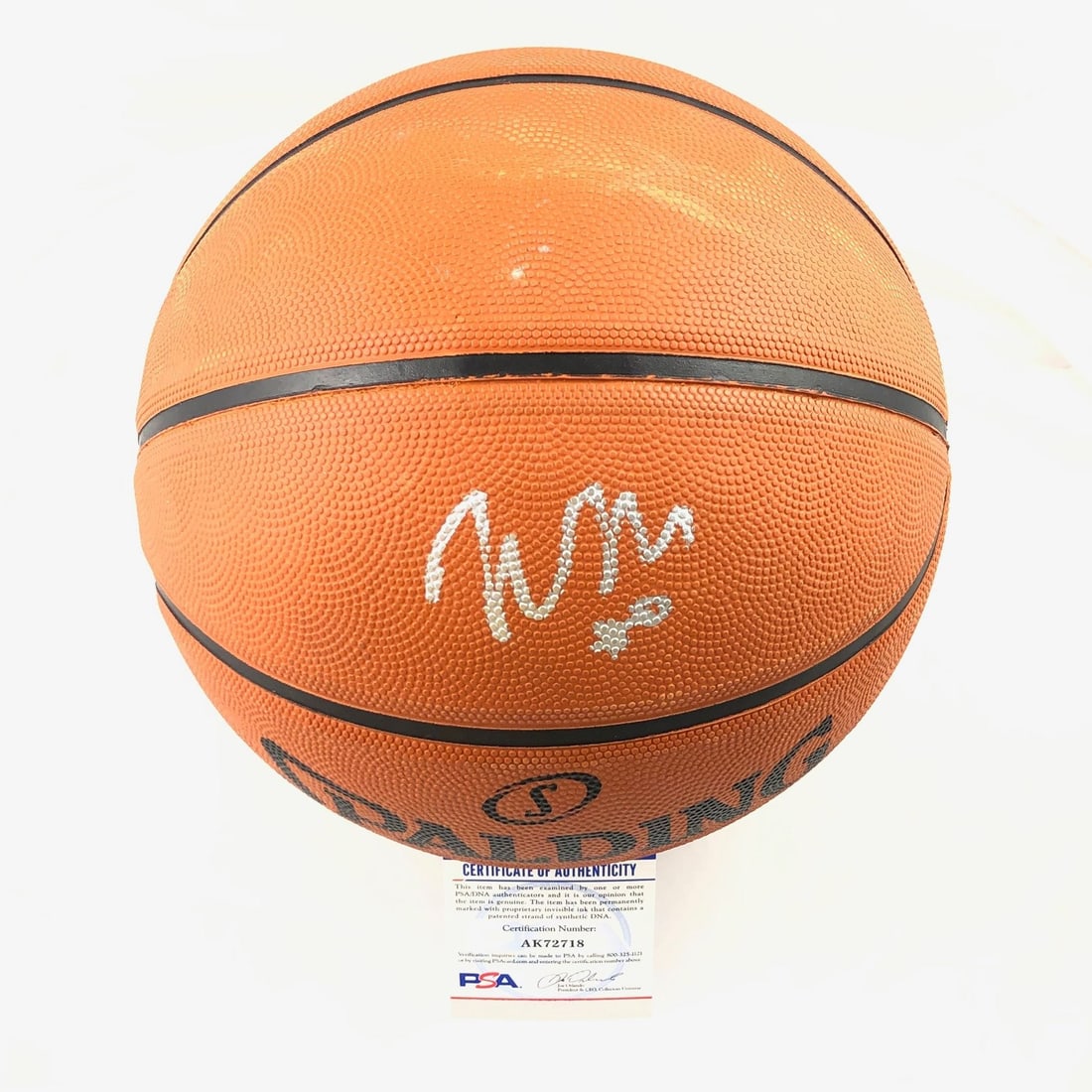 PSA DNA Autographed Spalding Basketball Wendell Moore Duke Blue Devils: PSA DNA Autographed Spalding Basketball Wendell Moore Duke Blue Devils This Spalding basketball is autographed by Wendell Moore of the Duke Blue Devils. The signature has been authenticated by PSA/DNA
