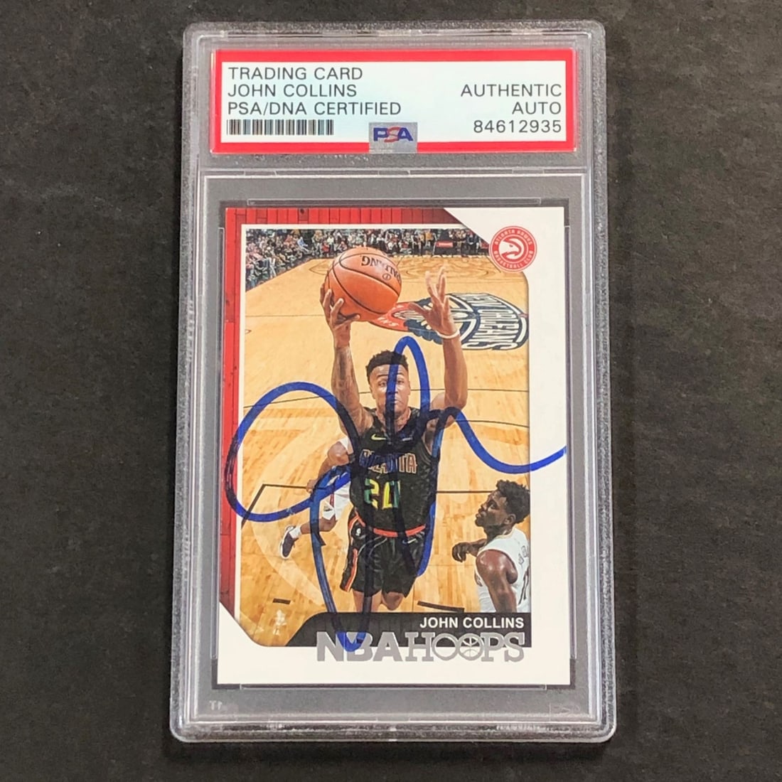 2018-19 NBA Hoops #31 John Collins Autographed Card PSA/DNA Hawks: 2018-19 NBA Hoops #31 John Collins Autographed Card PSA/DNA Hawks This is a 2018-19 NBA Hoops #31 trading card featuring the autograph of John Collins, player for the Atlanta Hawks. The signature has 