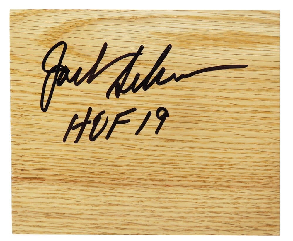 Jack Sikma Signed 5x6 Floor Piece HOF 19 Seattle Supersonics (1 of 1)