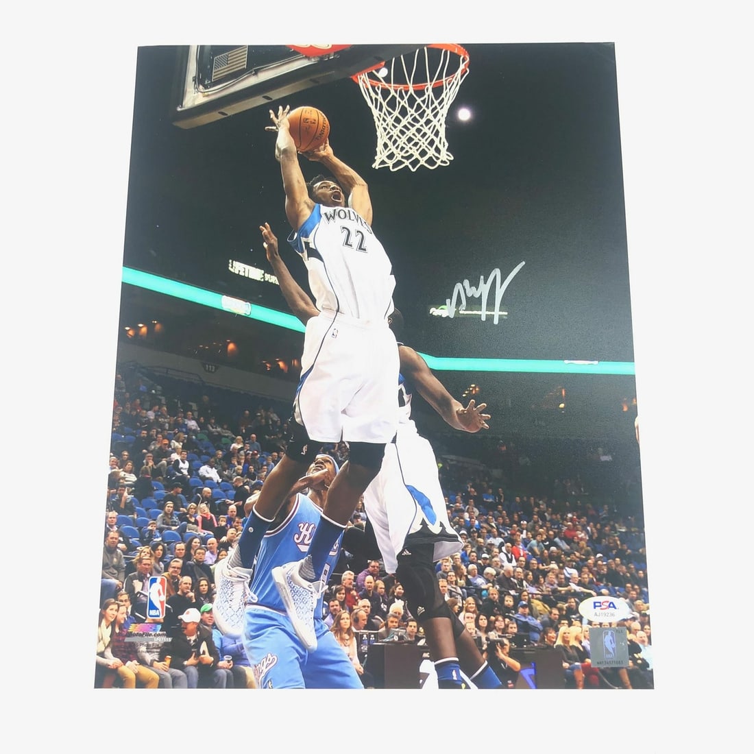 PSA DNA authenticated Andrew Wiggins 11x14 signed basketball photo (1 of 3)