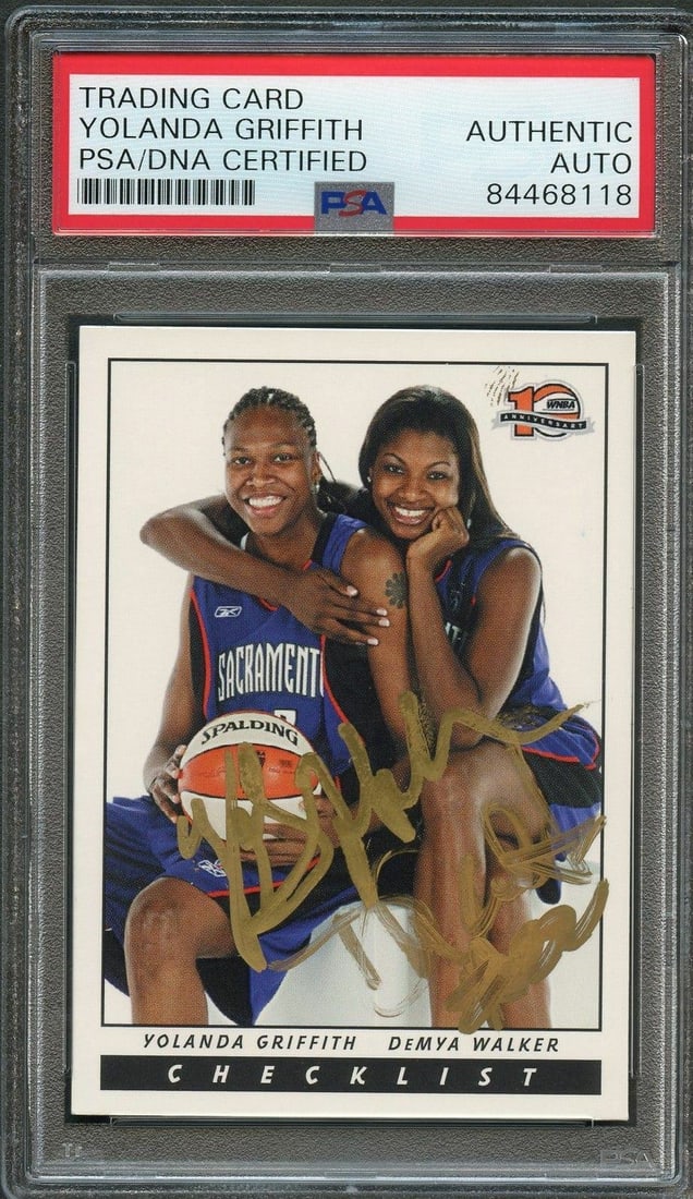 PSA Slabbed 2006 WNBA Yolanda Griffith Autographed Card #109 (1 of 2)