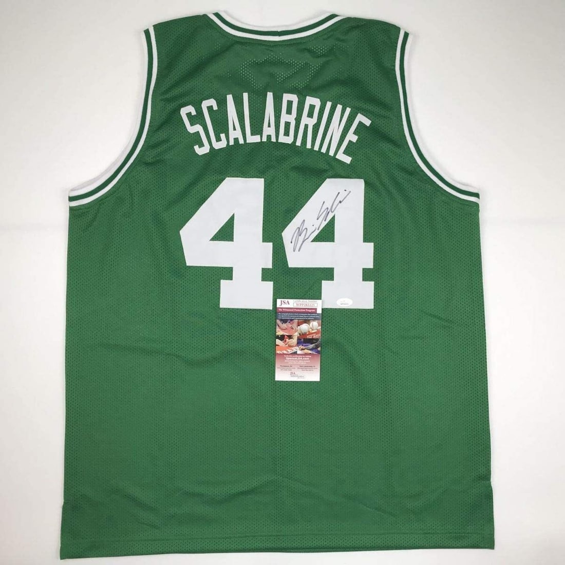 Autographed Brian Scalabrine Boston Celtics Jersey JSA COA Gem Mint: Autographed Brian Scalabrine Boston Celtics Jersey JSA COA Gem Mint This authentic autographed basketball jersey features the name and number of Brian Scalabrine, a former player for the Boston Celtic