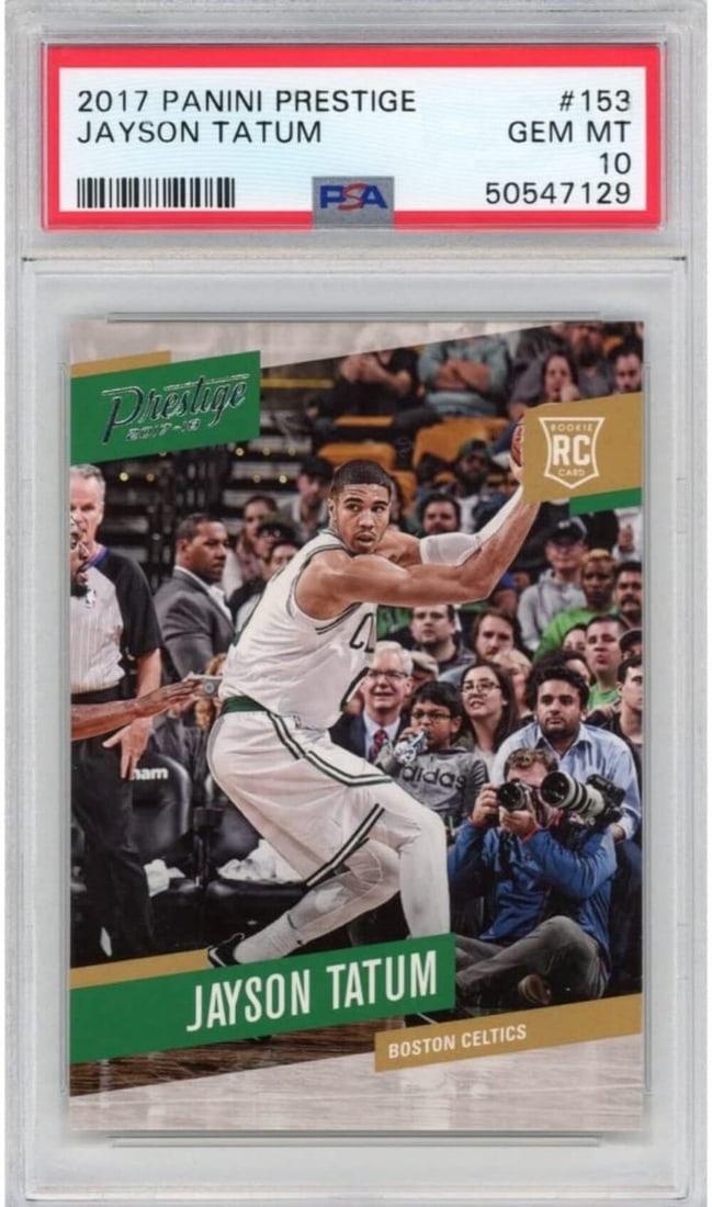 PSA Graded Jayson Tatum 2017-18 Prestige Rookie Card #153 Basketball NBA (1 of 2)