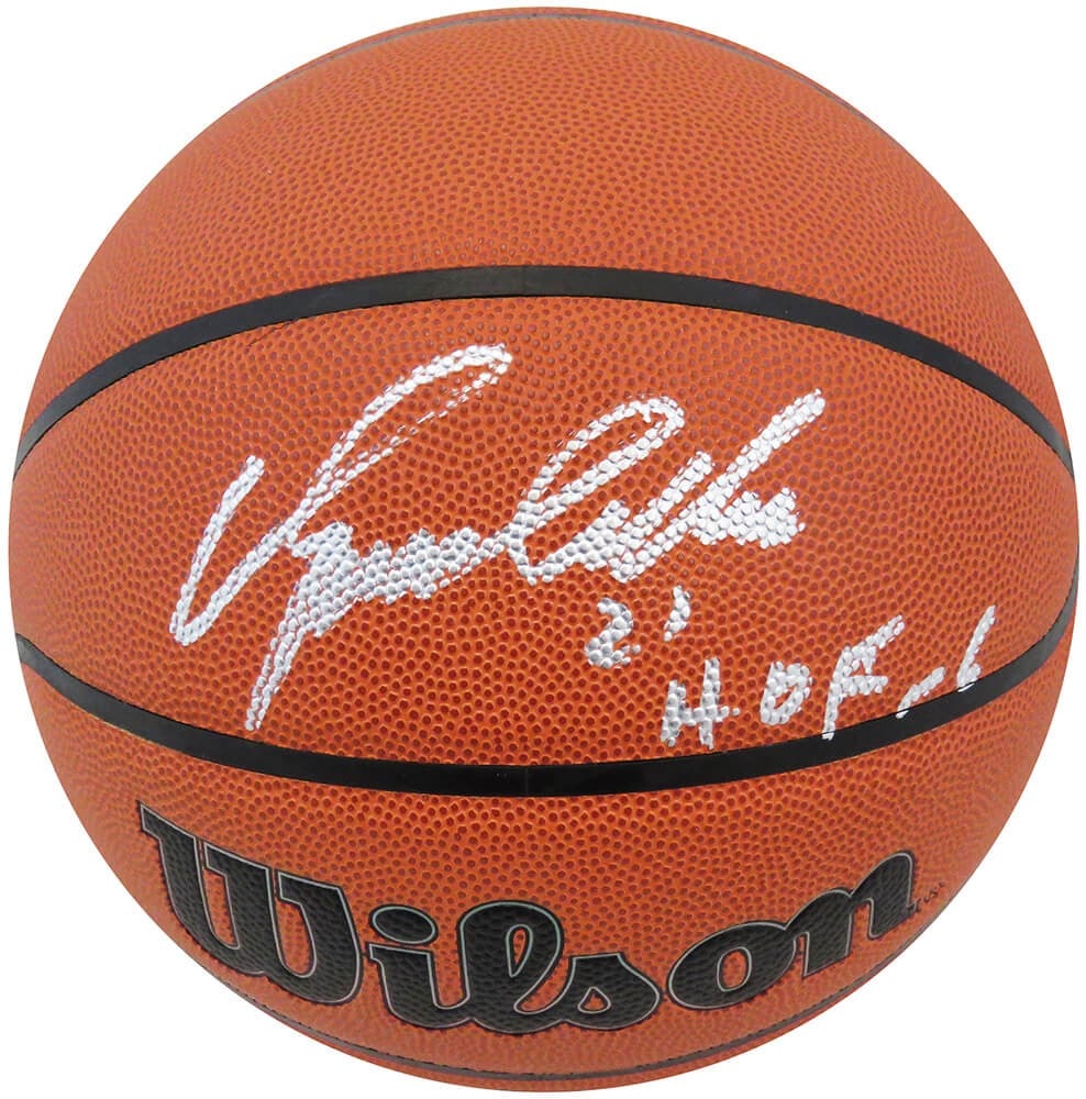Dominique Wilkins Signed NBA Basketball with HOF 06 Inscription: Dominique Wilkins Signed NBA Basketball with HOF 06 Inscription This is a Dominique Wilkins signed Wilson Indoor/Outdoor NBA basketball, featuring the inscription 'HOF 06'. Wilkins, a legendary player