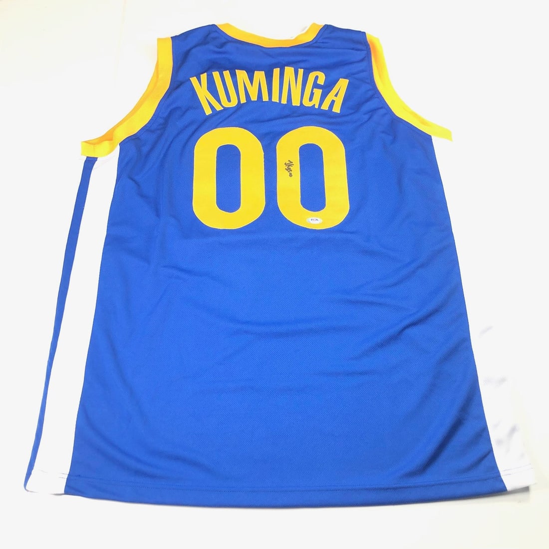 Jonathan Kuminga Autographed Jersey PSA/DNA Golden State Warriors Original: Jonathan Kuminga Autographed Jersey PSA/DNA Golden State Warriors Original This is an original, stitched jersey autographed by Jonathan Kuminga, a rising star of the Golden State Warriors. The jersey 