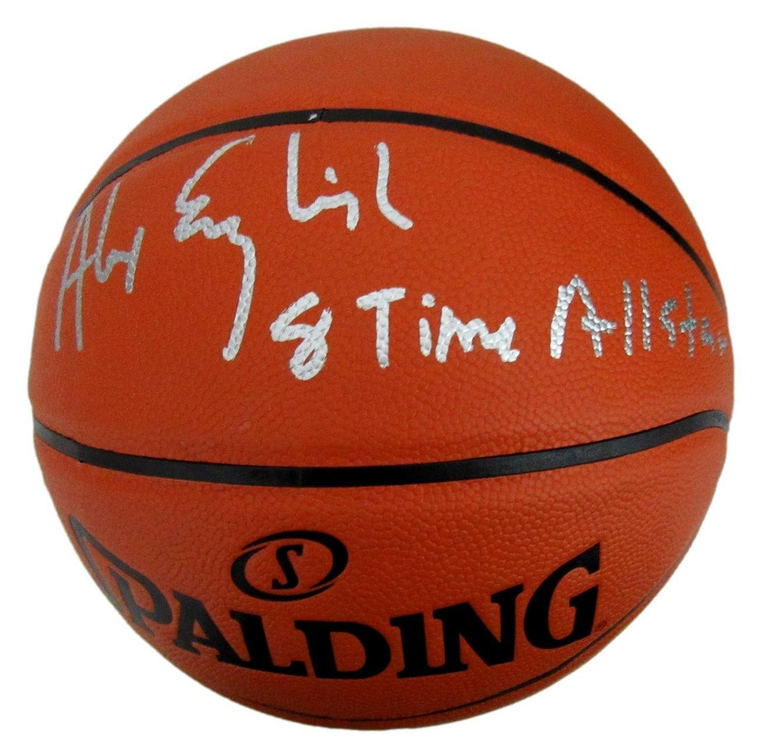 Alex English Signed Denver Nuggets Spalding Basketball JSA Authenticated 8 Time Allstar (1 of 4)
