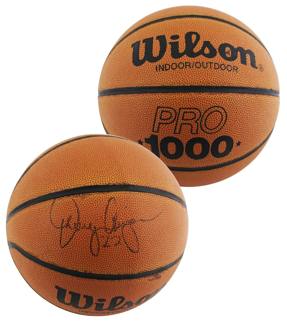 Danny Ainge Autographed Wilson Basketball Boston Celtics Beckett Authenticated (1 of 4)