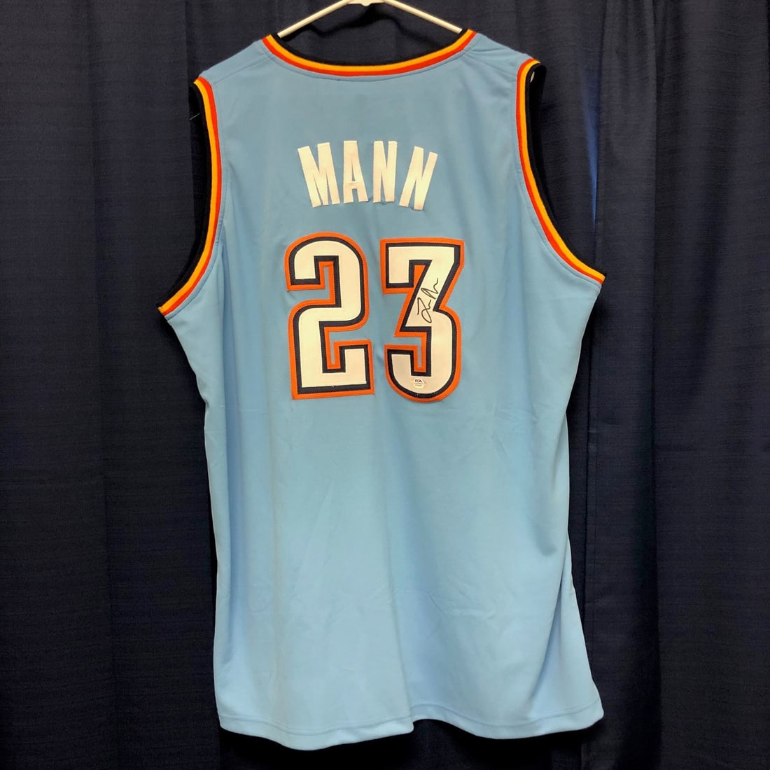 Tre Mann Oklahoma City Thunder autographed PSA DNA basketball jersey (1 of 2)