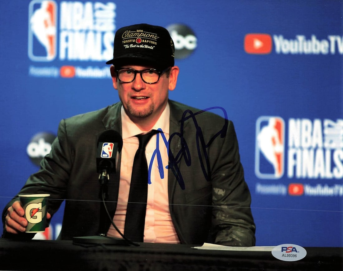 Nick Nurse Autographed Toronto Raptors 8x10 Photograph PSA DNA Authenticated (1 of 1)