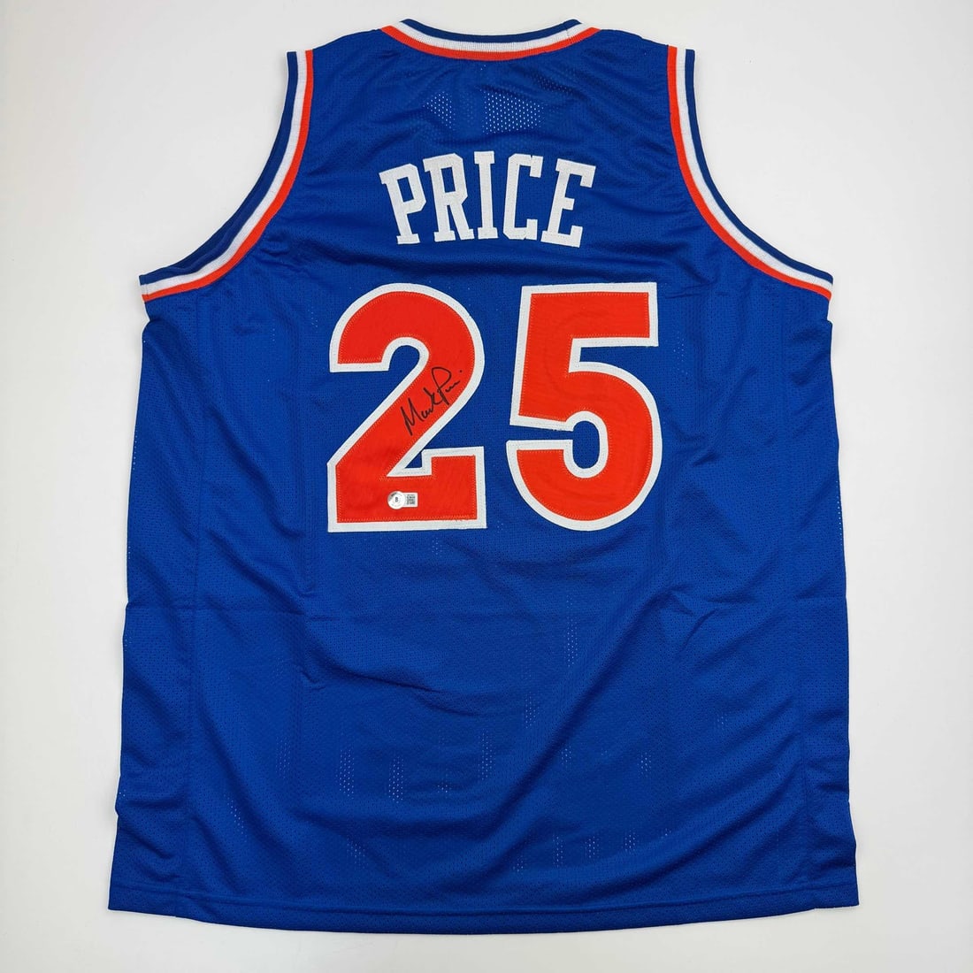 Mark Price Autographed Cleveland Cavaliers Blue Jersey JSA COA: Mark Price Autographed Cleveland Cavaliers Blue Jersey JSA COA This is an autographed Mark Price Cleveland Cavaliers blue basketball jersey, authenticated by James Spence Authentication (JSA). This or