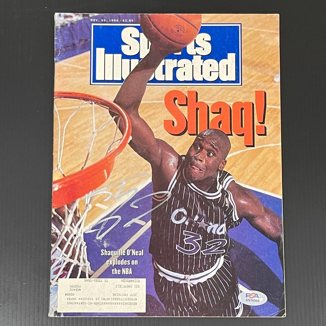 Shaquille O'Neal Signed Sports Illustrated Magazine PSA/DNA Authenticated: Shaquille O'Neal Signed Sports Illustrated Magazine PSA/DNA Authenticated This is an original Sports Illustrated magazine featuring a signature from basketball legend Shaquille O'Neal. The autograph i