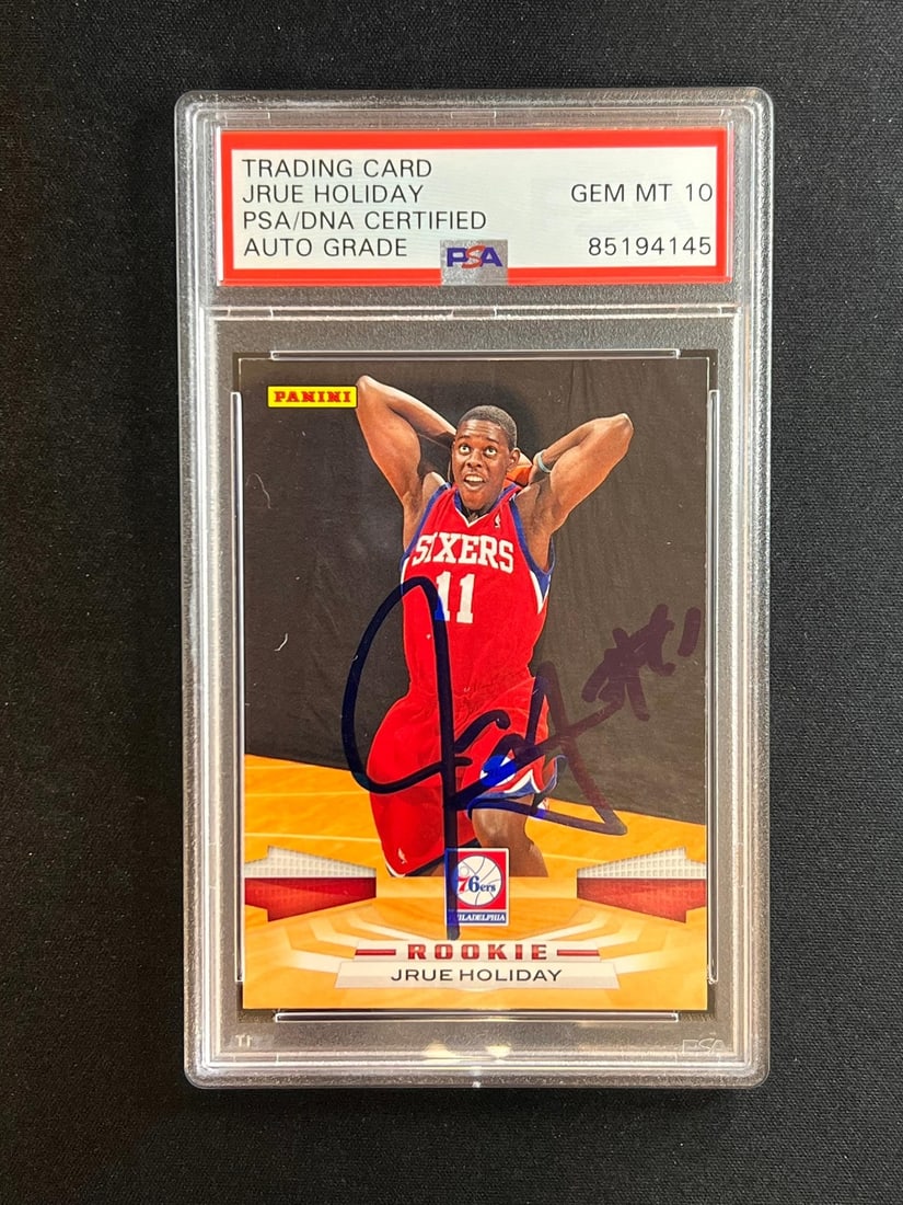 PSA 10 Jrue Holiday 2009-10 Panini #317 Autographed RC (1 of 2)