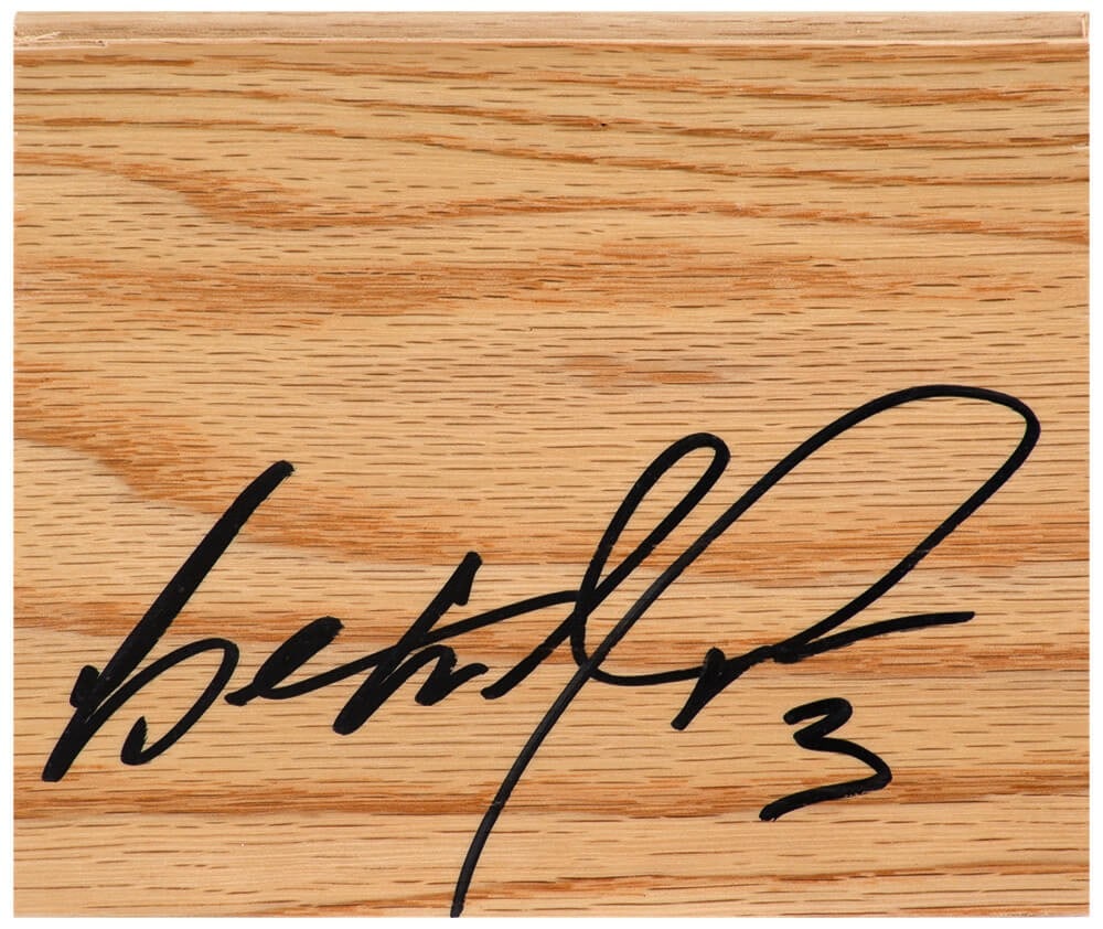 Ben Wallace Signed 5x6 Floor Piece Detroit Pistons Sports COA (1 of 1)