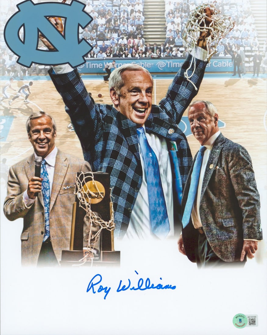 Roy Williams Signed 11x14 Photo North Carolina Tar Heels BAS Witnessed: Roy Williams Signed 11x14 Photo North Carolina Tar Heels BAS Witnessed This authentic 11x14 photo has been personally signed by Roy Williams, the esteemed coach of the North Carolina Tar Heels. The it