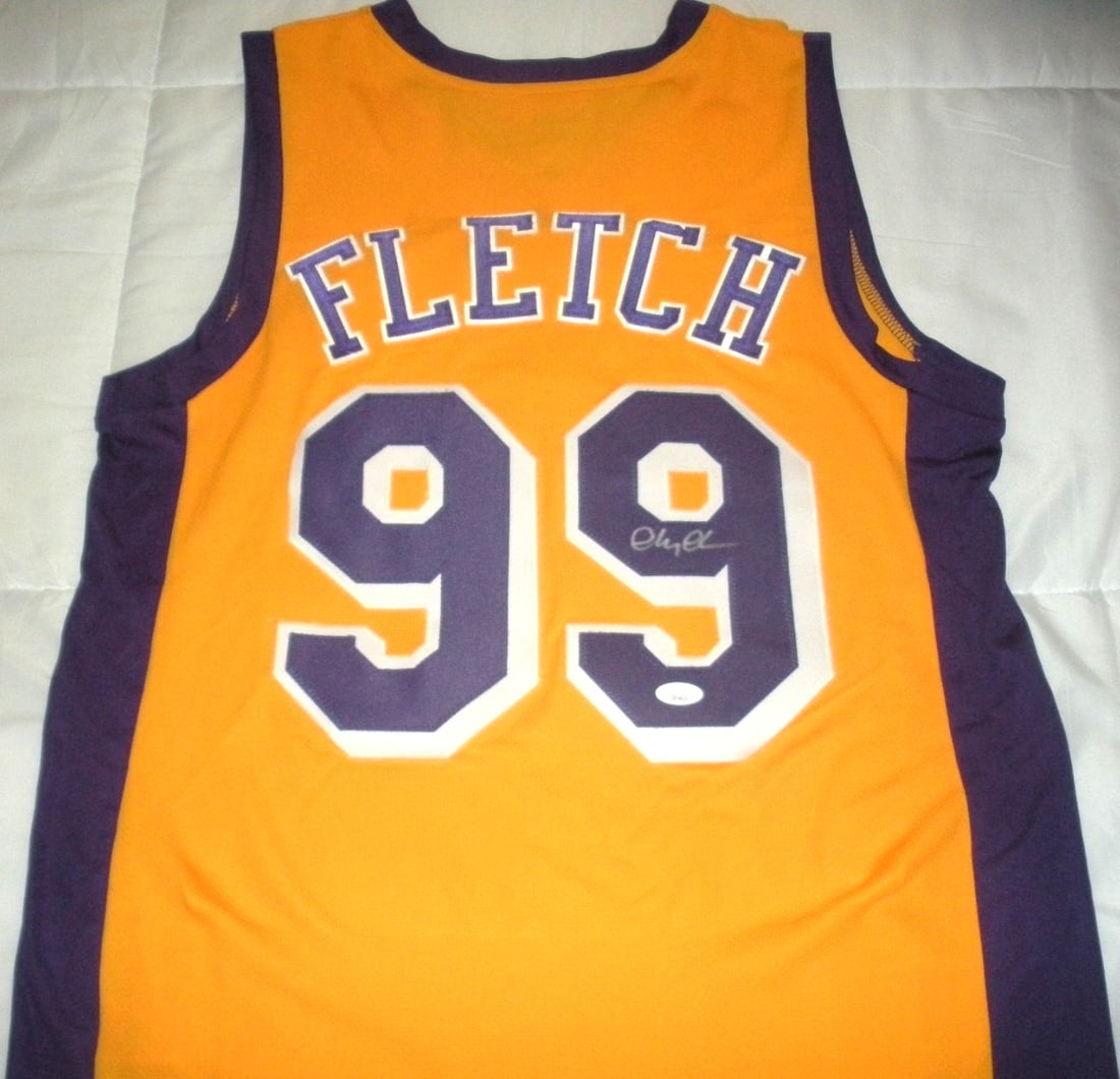 Signed official licensed NBA jersey Chevy Chase Fletch Beckett COA: Signed official licensed NBA jersey Chevy Chase Fletch Beckett COA This is an official licensed NBA jersey signed by the famous actor Chevy Chase, known for his role in "Fletch." The jersey is an orig