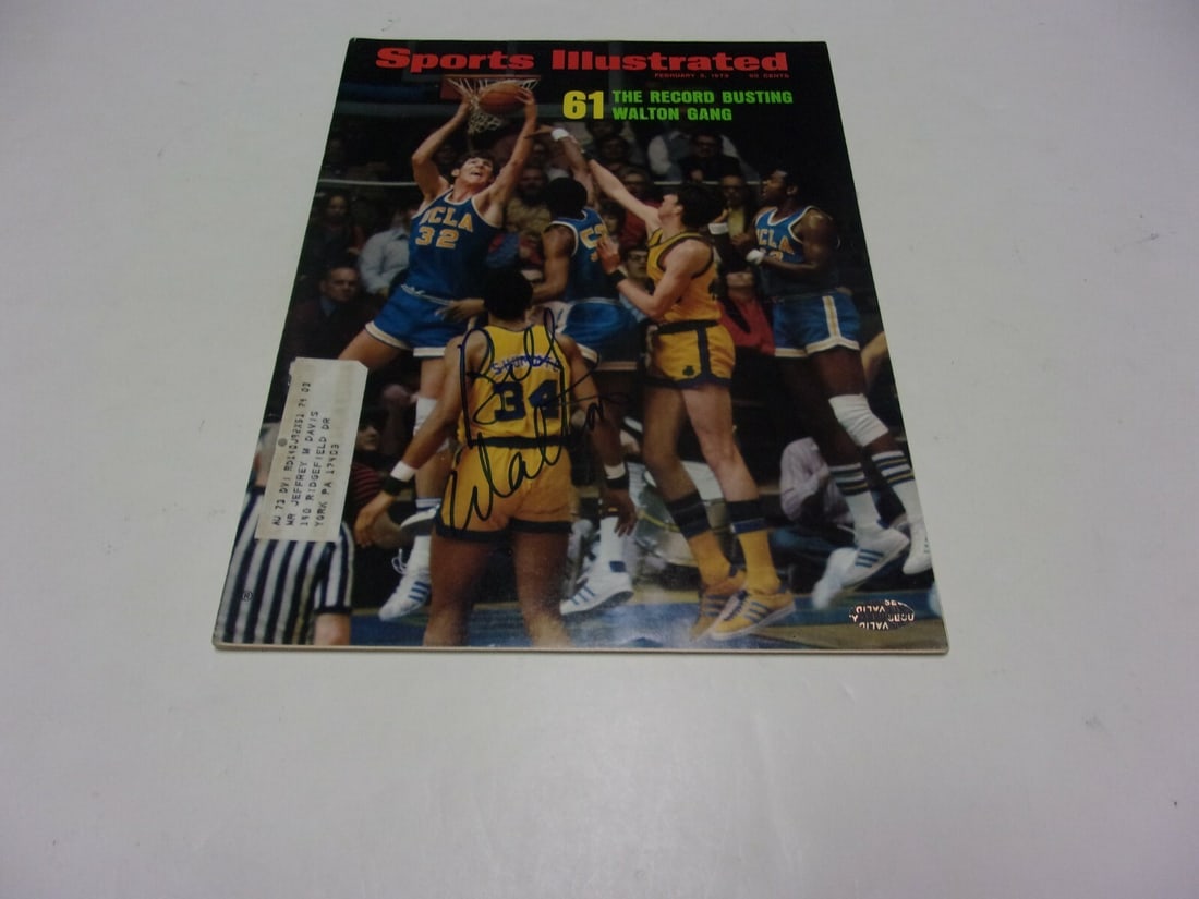 Signed Sports Illustrated Magazine Bill Walton UCLA Bruins With COA (1 of 1)