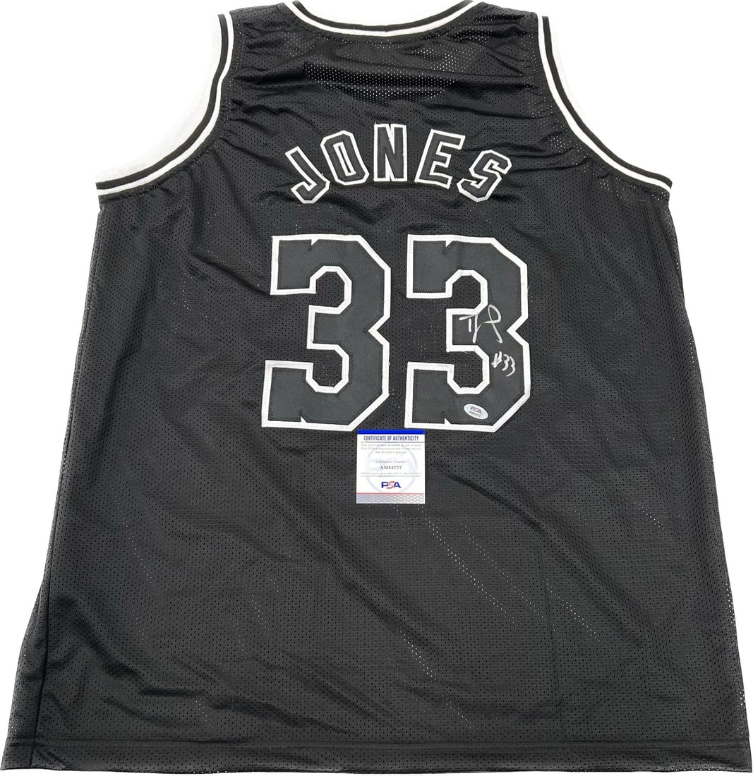 Tre Jones Autographed Jersey San Antonio Spurs PSA/DNA Authentic (1 of 2)